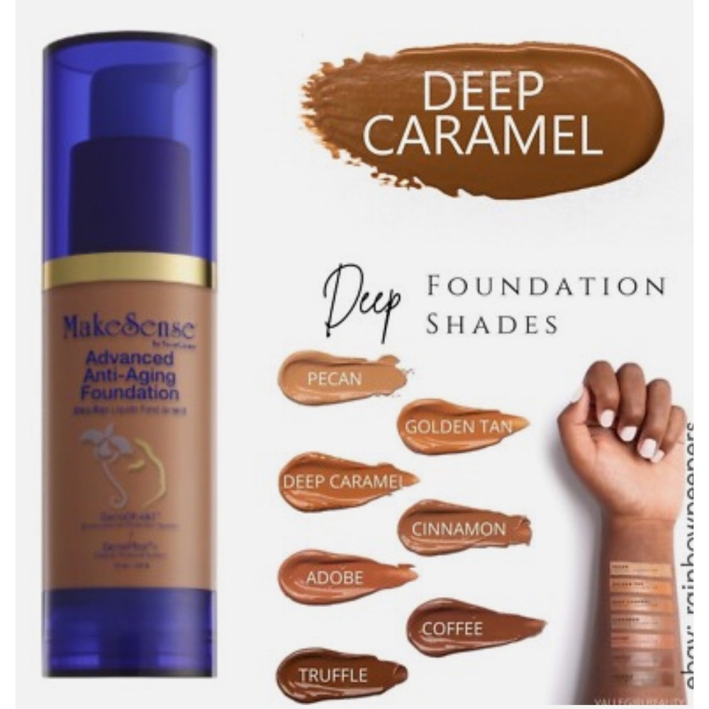 New SeneGence DEEP CARAMEL Advanced Anti Aging Foundation Full Size